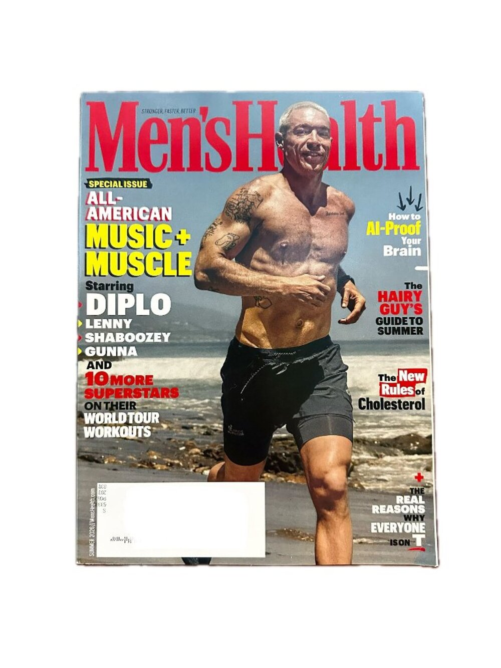 Mens Health Magazine Summer 2026 Starring Diplo All-American Music + Muscle